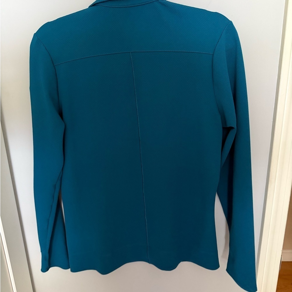 Nike Women's Teal Long Sleeve Sweatshirt - Picture 4 of 4